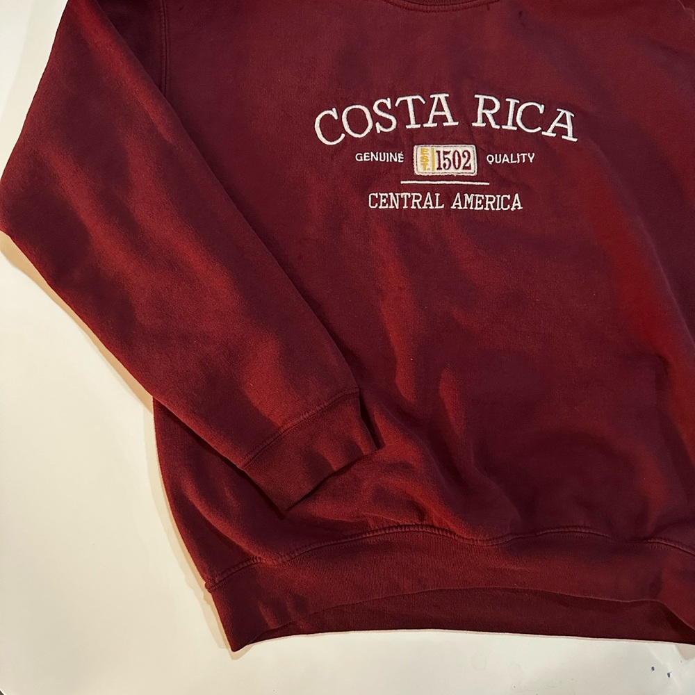 Costa Rica Maroon Sweater